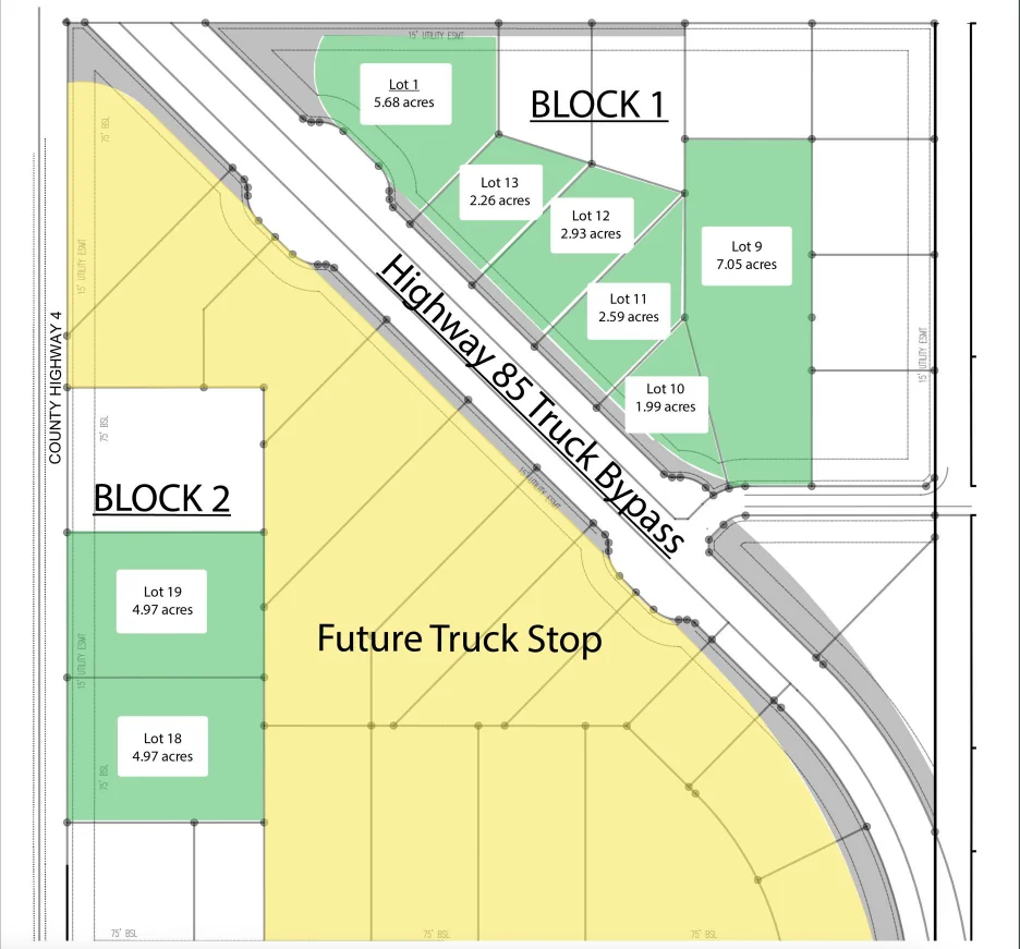 Land Parcels on Highway 85 - land for sale in williston, ND