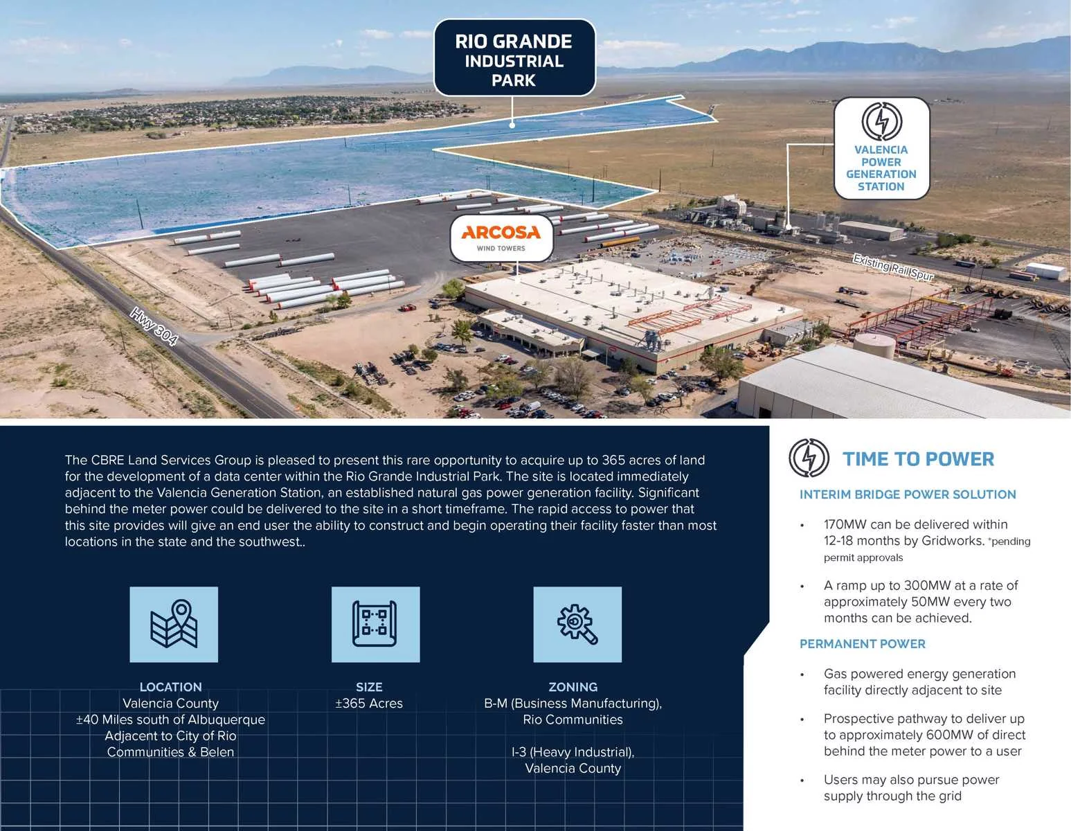Rio Grande Industrial Park - Premier Data Center… — Sale in Belen, NM, photo 2 of 8