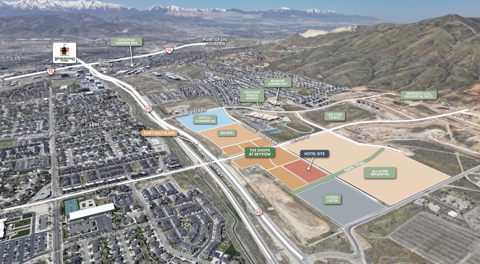 Skyview Hotel Pad Site - East Lehi — Sale in Lehi, UT, photo 3 of 5