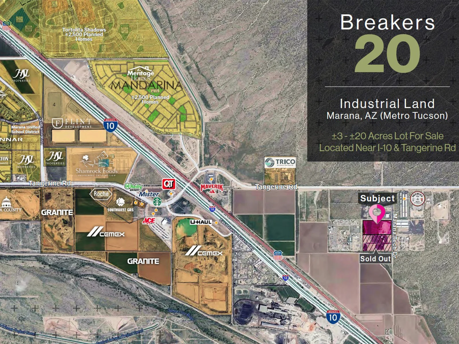 Breakers 20 Industrial Land — Sale in Marana, AZ, photo 1 of 2