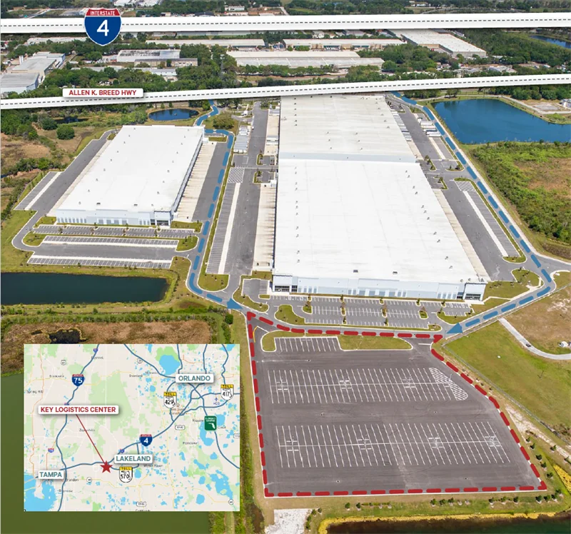 142 Trailer Parking Spaces Available | Lit Parking Lot — Lease in Lakeland, FL, photo 1 of 2
