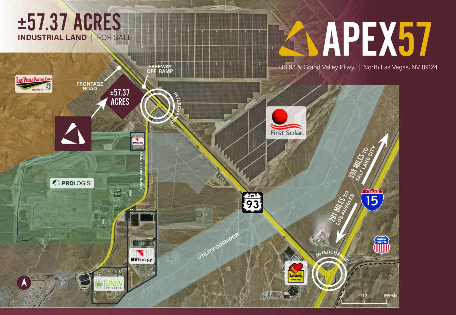 ±57.37 Acres Apex — Sale in North Las Vegas, NV, photo 1 of 1