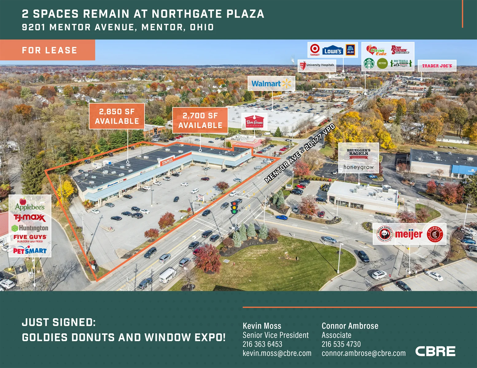 2 Spaces Remain at Northgate Plaza!