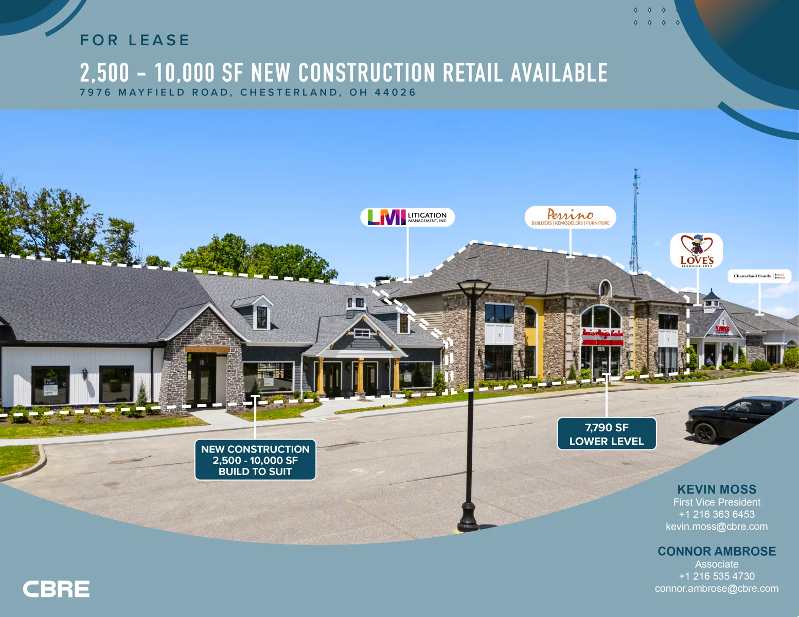2,500 - 10,000 SF New Construction Retail Available