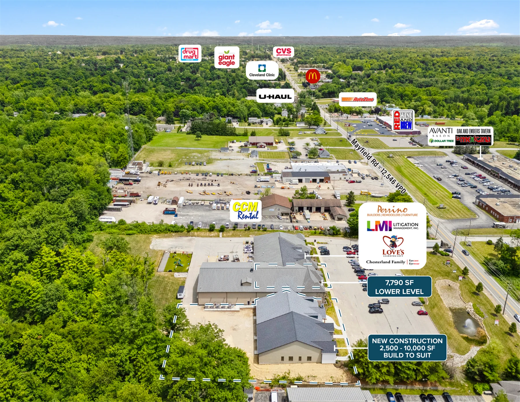 2,500 - 10,000 SF New Construction Retail Available — Lease in Chesterland, OH, photo 4 of 4