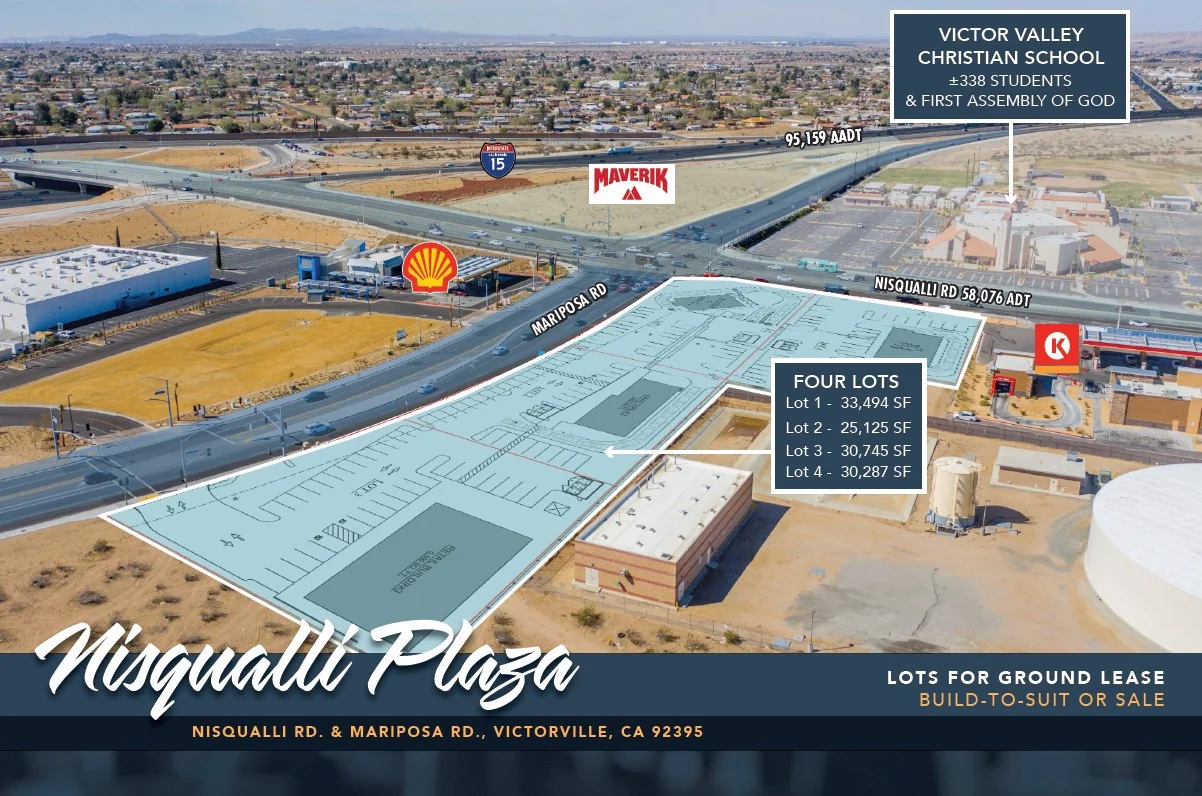 Lots for Ground Lease, Build-to-Suit or Sale — Sale in Victorville, CA, photo 1 of 2