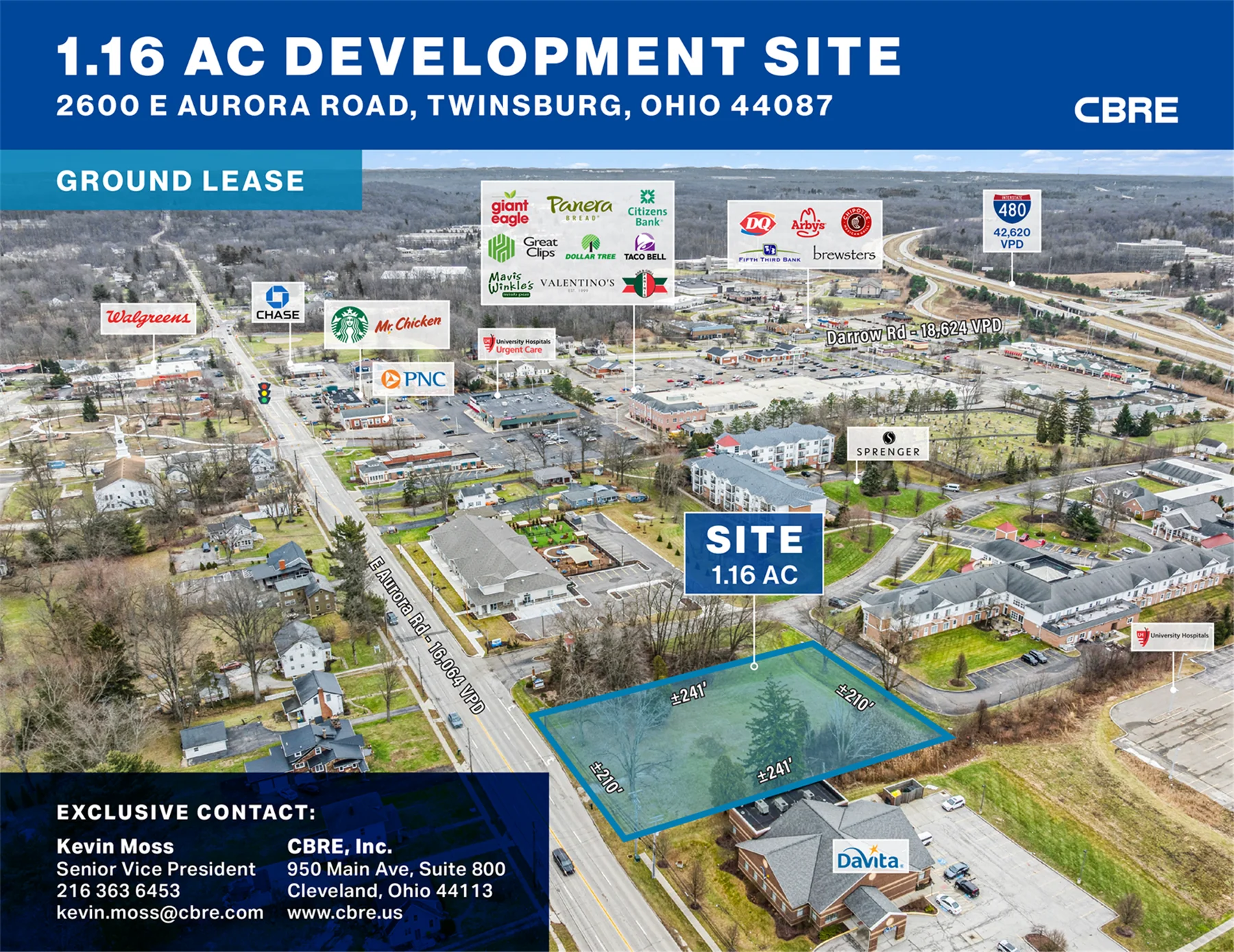 1.16 AC Development Site — Lease in Twinsburg, OH, photo 1 of 4