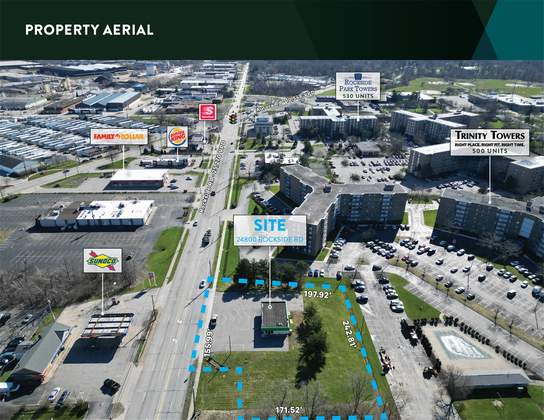Freestanding 1,218 SF Building / 1.03 AC Development — Lease in Bedford Heights, OH, photo 3 of 3