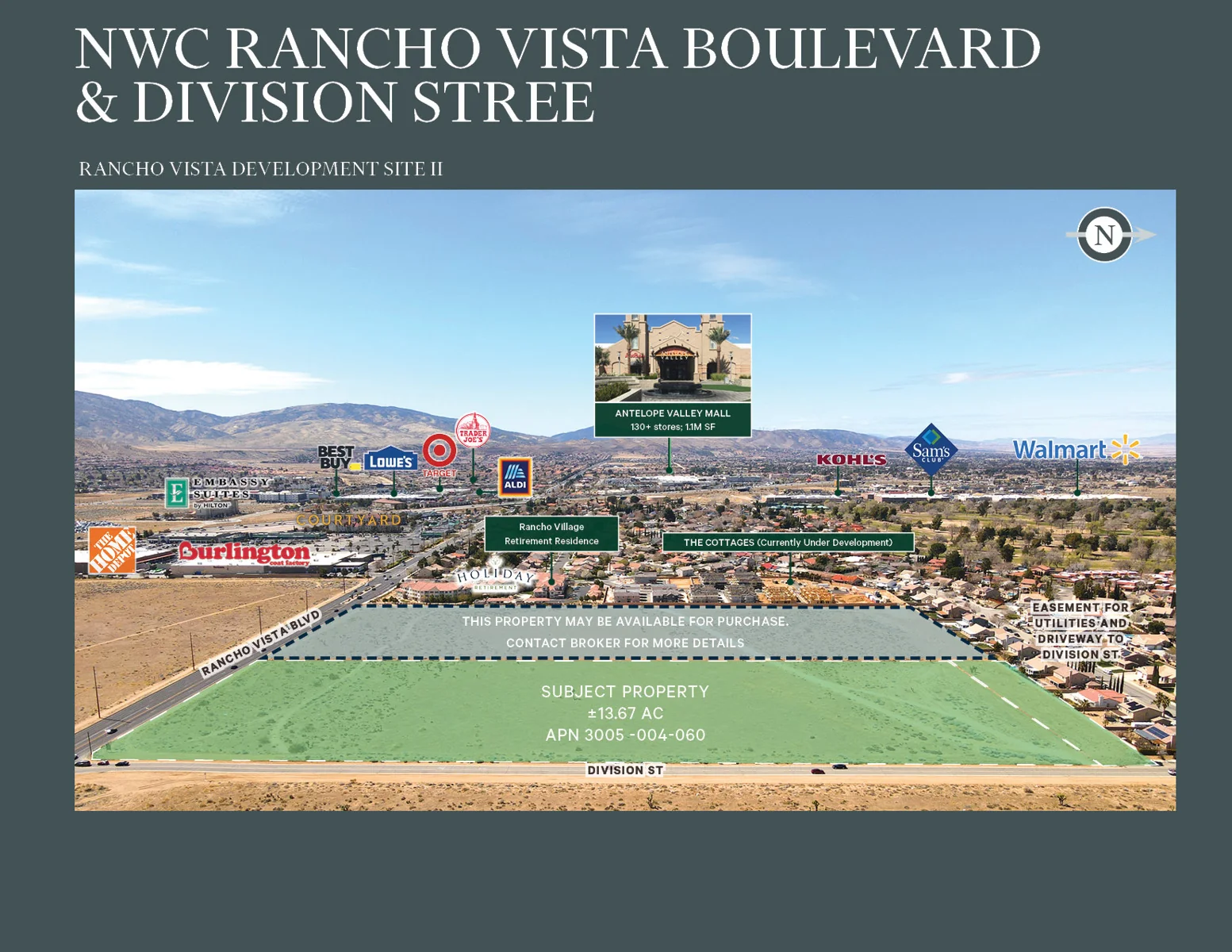 NWC Rancho Vista Boulevard & Division Street — Sale in Palmdale, CA, photo 2 of 3