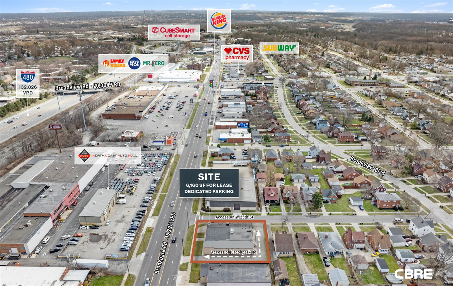 Highly Visible Freestanding 6,160 SF Building — Lease in Parma, OH, photo 3 of 7