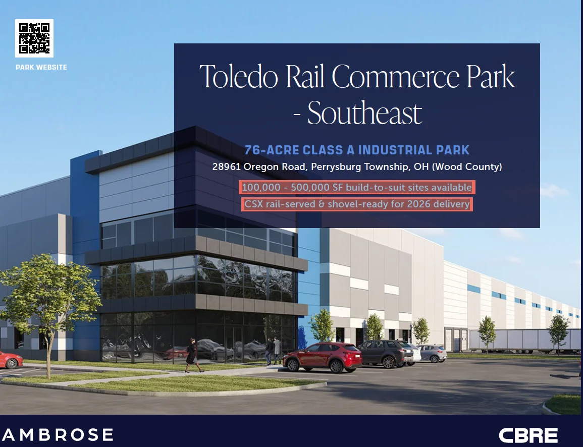 Toledo Rail Commerce Park Southeast — Lease in Perrysburg, OH, photo 1 of 2
