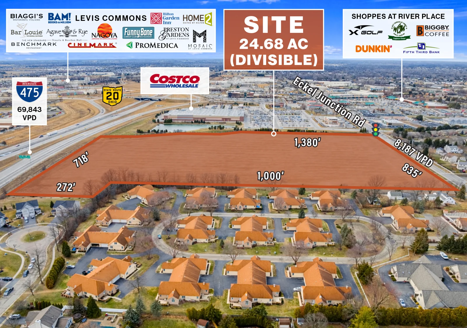 24.68 AC C-4 Zoned Development Site — Sale in Perrysburg, OH, photo 4 of 6