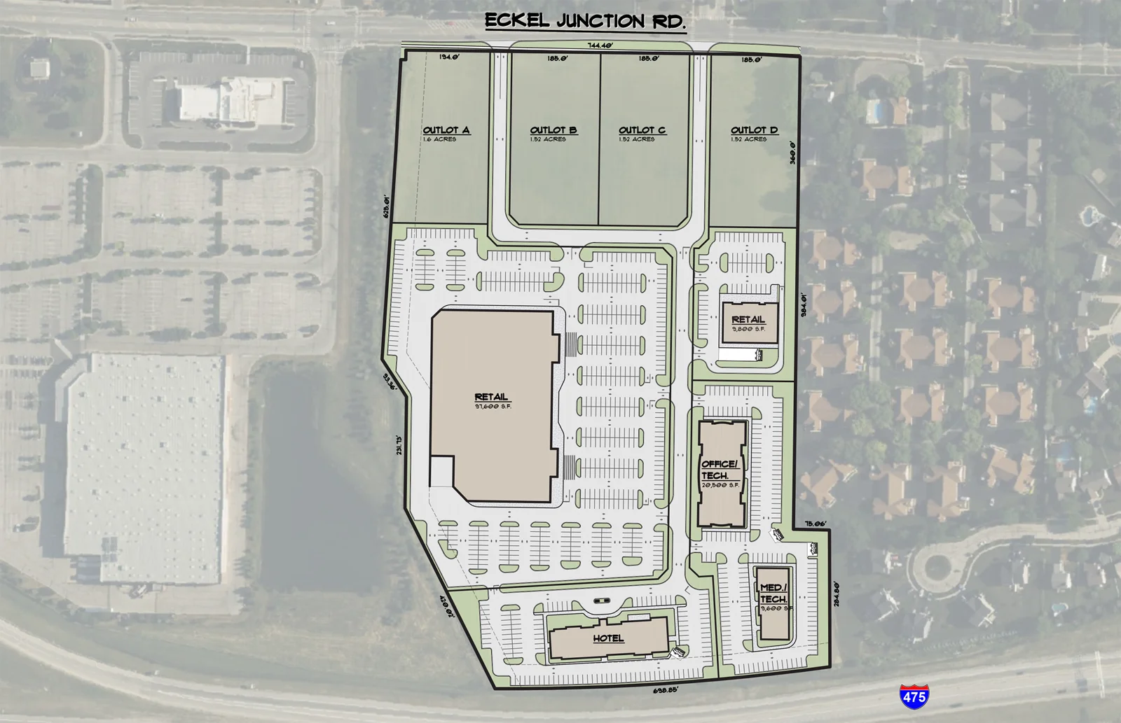 24.68 AC C-4 Zoned Development Site — Sale in Perrysburg, OH, photo 5 of 6
