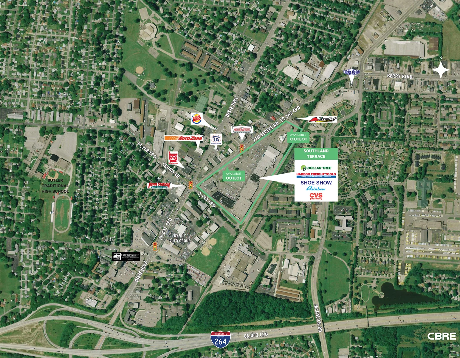 Southland Terrace Retail Space — Lease in Louisville, KY, photo 1 of 3