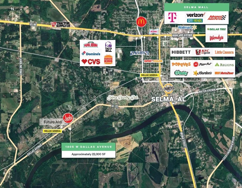 1801 W Dallas Ave — Lease in Selma, AL, photo 2 of 2