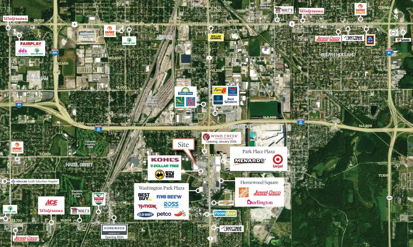 Former Walmart Supercenter - Homewood — Lease in Homewood, IL, photo 2 of 3