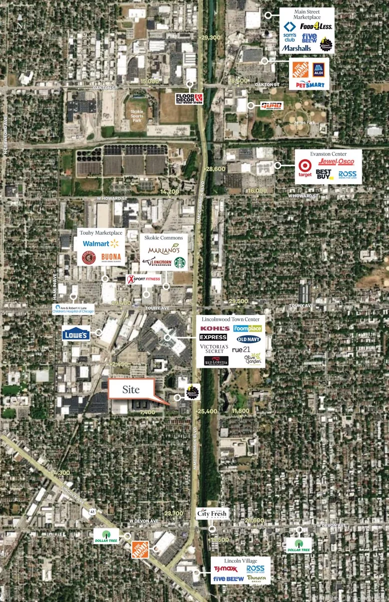 Former Walmart Pickup - Lincolnwood — Lease in Lincolnwood, IL, photo 2 of 3