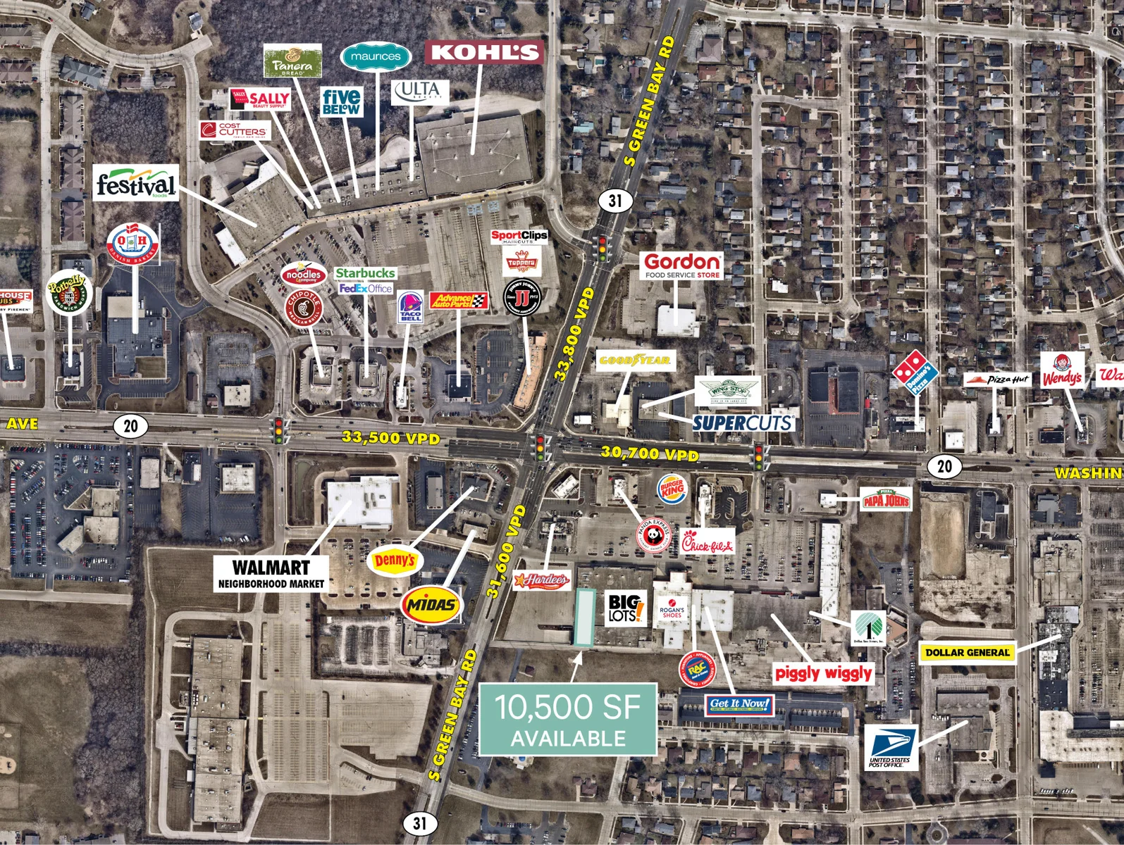 Racine Shopping Center — Lease in Mount Pleasant, WI, photo 1 of 3