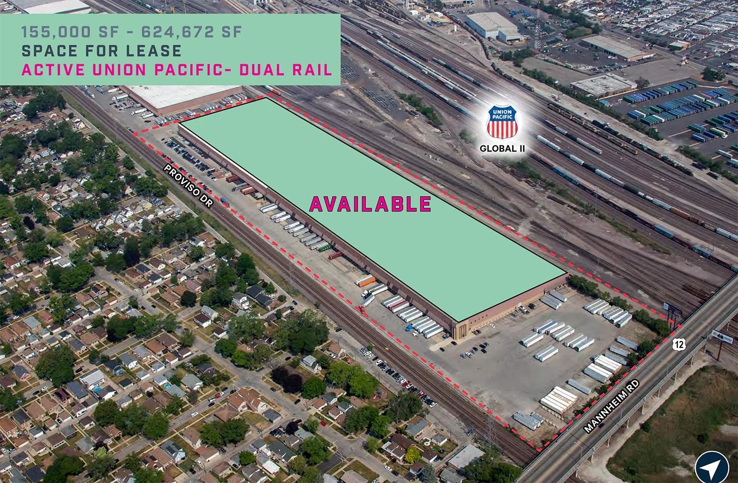 Melrose Park Distribution Center with Active Union… — Lease in Melrose Park, IL, photo 1 of 7