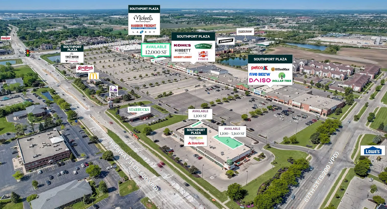 Southport Plaza — Lease in Kenosha, WI, photo 1 of 8